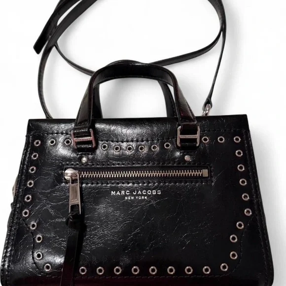 Marc Jacobs Cruiser bag in black studded leather - Picture 2 of 5